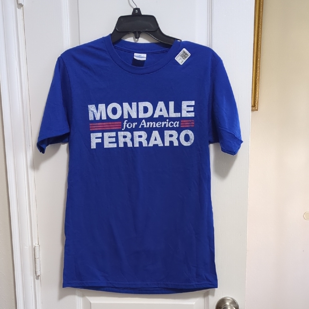 Vintage Style Mondale Ferraro For America Campaign Shirt